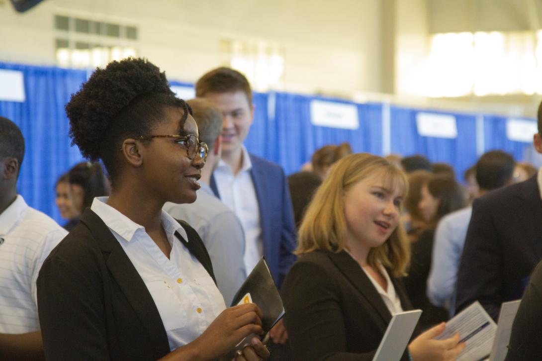 Students attend All Majors Career Fair at Georgia Tech.